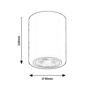 Spot aplicat design minimalist Kobald negru mat - Img 2