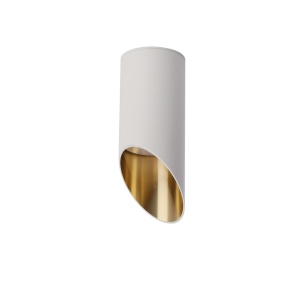 Spot aplicat design tehnic Lipari alb, H-15cm 119748 universul-luminii.ro