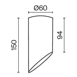 Spot aplicat design tehnic Lipari alb, H-15cm 212698 universul-luminii.ro