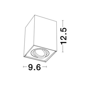 Spot aplicat directionabil RENDE alb NVL-820202 83778 universul-luminii.ro