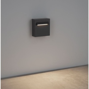 Spot aplicat exterior LED 3000K, IP65 RECTO gri inchis - Img 7