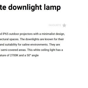 Spot aplicat LED 2700K IP65 PUK 58 alb - Img 3