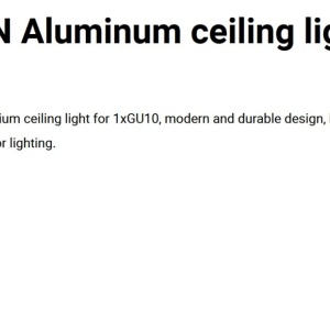 Spot aplicat pentru tavan si plafon design modern STAN aluminiu/negru - Img 3