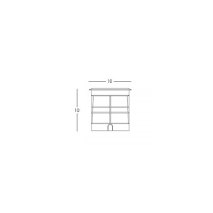 Spot incastrabil de exterior decorativ IP65 Ismet A GU10 154788 universul-luminii.ro