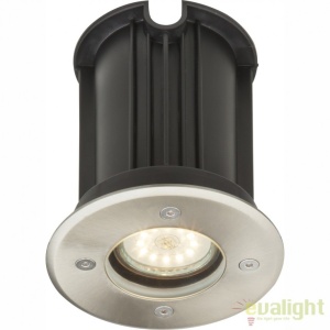Spot incastrabil de exterior din otel inoxidabil GU10 si protectie IP67 rotund STYLE II 31100 GL