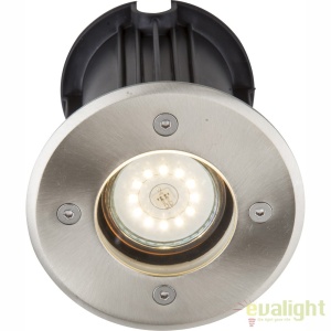 Spot incastrabil de exterior din otel inoxidabil GU10 si protectie IP67 rotund STYLE II 31100 GL 68428 universul-luminii.ro