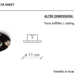 Spot incastrabil design retro realizat manual din ceramica PESCARA 218898 universul-luminii.ro