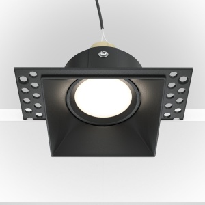 Spot incastrabil design tehnic Dot negru 11,2x11,2cm 42578 universul-luminii.ro