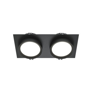 Spot incastrabil design tehnic Hoop 2 negru