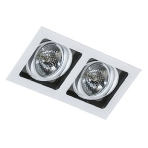 Spot incastrabil directionabil de tavan/plafon SISTO 2 WH/BK