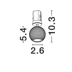 Spot incastrabil LED 2700K aluminiu alb NOTIC - Img 2