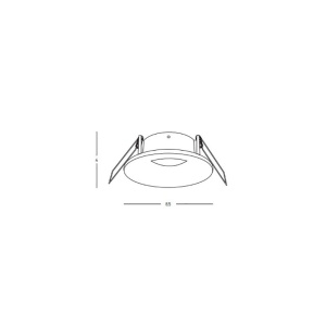 Spot incastrabil pentru baie IP65 Astrid GU10 alb 233828 universul-luminii.ro