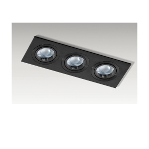 Spot incastrat tavan/plafon CARO 3 S negru 70648 universul-luminii.ro