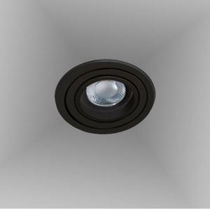 Spot incastrat tavan/plafon CARO R negru 70618 universul-luminii.ro