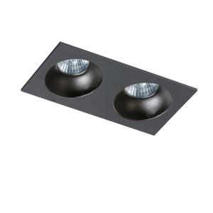 Spot incastrat tavan/plafon stil modern Hugo 2 negru 184228 universul-luminii.ro