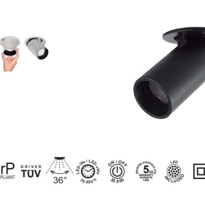 Spot LED 4000K incastrabil GARDA Mini 3,5cm alb - Img 4