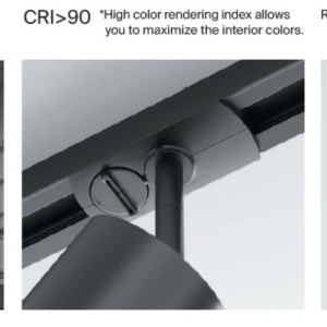 Spot LED, accesoriu pentru sinele monofazate Unity Orlo negru 4000K - Img 8