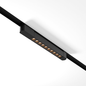 Spot LED, accesoriu pentru sinele monofazate Unity, Points Rot 3000K negru - Img 1