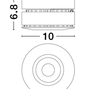 Spot LED aplicat ajustabil LOT 15W alb - Img 7