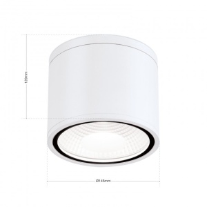 Spot LED aplicat cu protectie la umiditate IP65, SPUTNIK 14,5cm, alb 94198 universul-luminii.ro