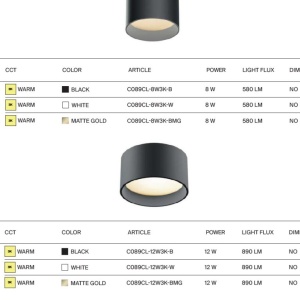 Spot LED aplicat design tehnic Vega D-9cm alb - Img 7