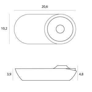 Spot LED Aplicat Directionabil Design Modern, Vector 10w negru - Img 3