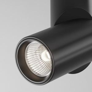 Spot LED aplicat directionabil design tehnic Dafne negru 4000K - Img 3