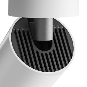 Spot LED aplicat directionabil, dimabil, design tehnic Focus alb, 4000K - Img 7