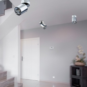 Spot LED aplicat, directionabil pentru tavan/plafon SIENA 20W 3000K crom 70048 universul-luminii.ro