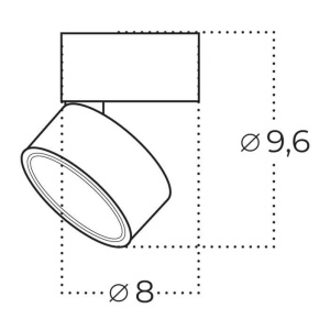 Spot LED aplicat reglabil MONA 10W CCT SWITCH alb - Img 3