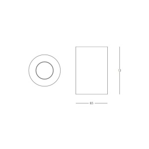 Spot LED aplicat tavan IP44 Hugo negru - Img 5