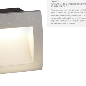 Spot LED incastrabil de exterior ambiental IP65 Ankle 0661GY SRT 74958 universul-luminii.ro