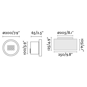 Spot LED incastrabil de exterior orientabil 40º TRAS 25W 48748 universul-luminii.ro