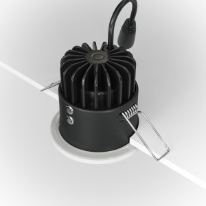 Spot LED incastrabil design tehnic IP65 Zoom alb 6cm 60348 universul-luminii.ro