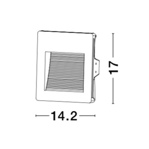 Spot LED incastrabil ideal pentru iluminat scara sau hol CIROCCO, 14,2x17cm NVL-9600217 81478 universul-luminii.ro