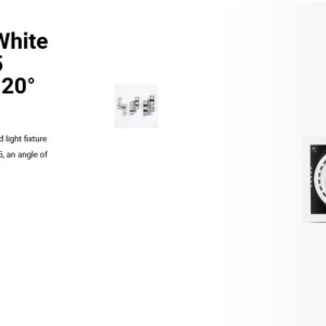 Spot LED incastrabil MINI COLIN-2 White recessed CRI95 36-50W 4000K 20° 110328 universul-luminii.ro