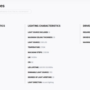 Spot LED incastrabil MINI-OPTIC White downlight LED 12/18W 2700K 20° 1565/2100 lm 110398 universul-luminii.ro