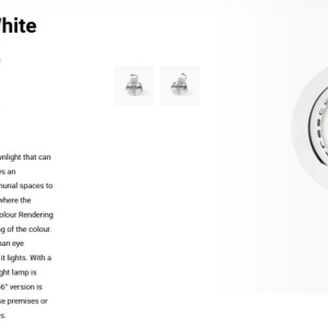 Spot LED incastrabil MINI-OPTIC White downlight LED CRI95 17/24W 4000K 20° 2110/2875 lm 110758 universul-luminii.ro