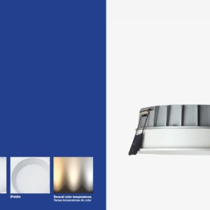 Spot LED incastrabil recessed white 13W 18cm 90 grade 3000K CRI90 triac 210248 universul-luminii.ro