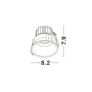 Spot LED incastrabil tavan fals / plafon IP54 SELENE alb 85338 universul-luminii.ro