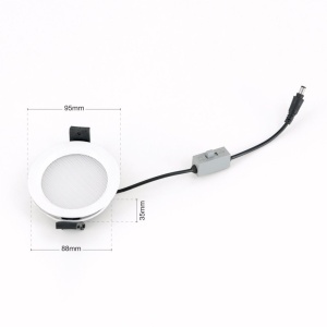 Spot LED incastrabil tavan IP44 OFFICE D-9,5cm alb 235758 universul-luminii.ro