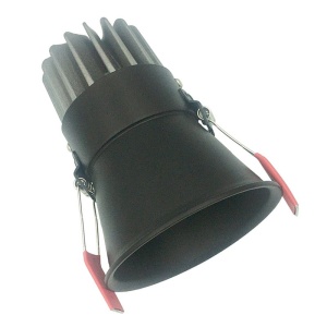 Spot LED incastrabil Trimless negru 10W 3000K