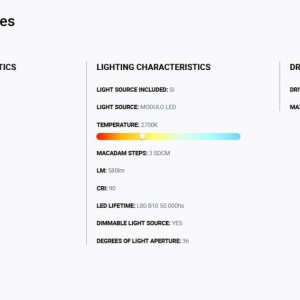 Spot LED incastrabil TULIPA White recessed downlight 10W 36° 2700K CRI90 triac 112758 universul-luminii.ro