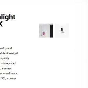 Spot LED incastrabil TULIPA White recessed downlight 10W 55° 2700K CRI90 112928 universul-luminii.ro