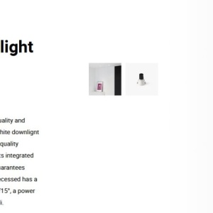 Spot LED incastrabil TULIPA White recessed downlight 7W 15° 2700K CRI90 dali 110868 universul-luminii.ro