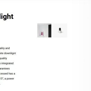 Spot LED incastrabil TULIPA White recessed downlight 7W 15° 3000K CRI90 dali 110978 universul-luminii.ro