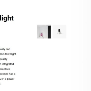 Spot LED incastrabil TULIPA White recessed downlight 7W 24° 4000K CRI90 dali 111208 universul-luminii.ro