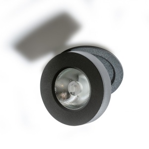 Spot LED incastrat directionabil de tavan/plafon IP54 FRIDA 7W 4000K negru 97648 universul-luminii.ro
