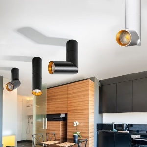 Spot LED modern directionabil aplicat tavan/plafon Santos alb - Img 3