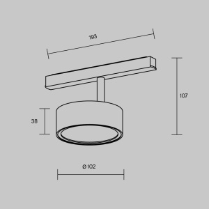 Spot LED pentru sina magnetica Rado Exility 3000K 18W 120 grade - Img 8